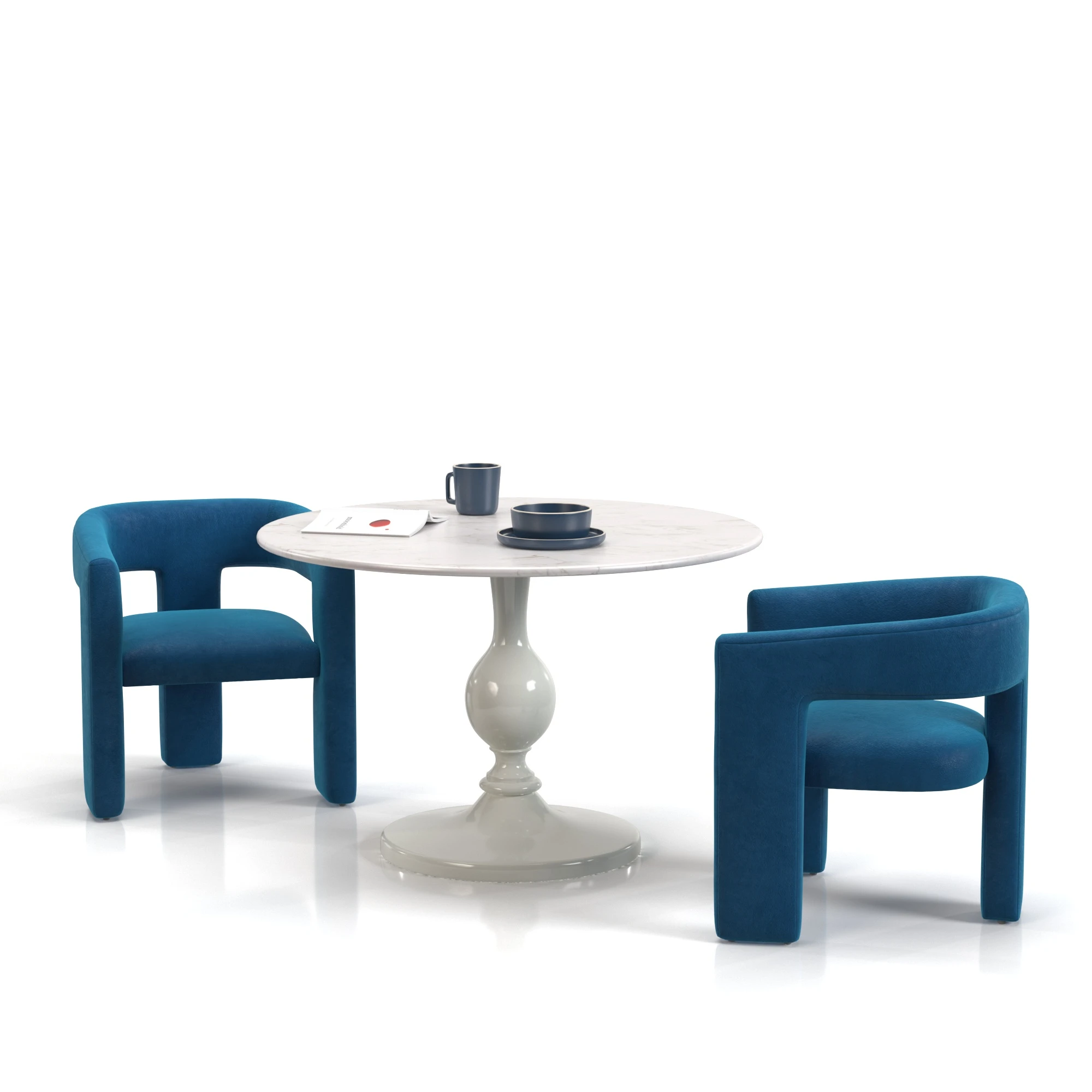 Dining Set 12 3D Model_03